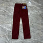 Vintage Lee Regular Fit Burgundy Pin Stripe Pants (31)