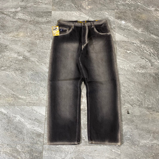 Vintage Tank Faded Black Denim Jeans (36)