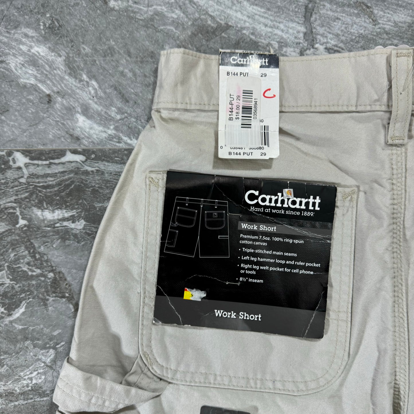 Carhartt Tan Carpenter Shorts (29)