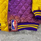 Vintage Los Angeles Lakers Satin Quilted Split Jacket (L)