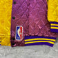 Vintage Los Angeles Lakers Satin Quilted Split Jacket (XL)