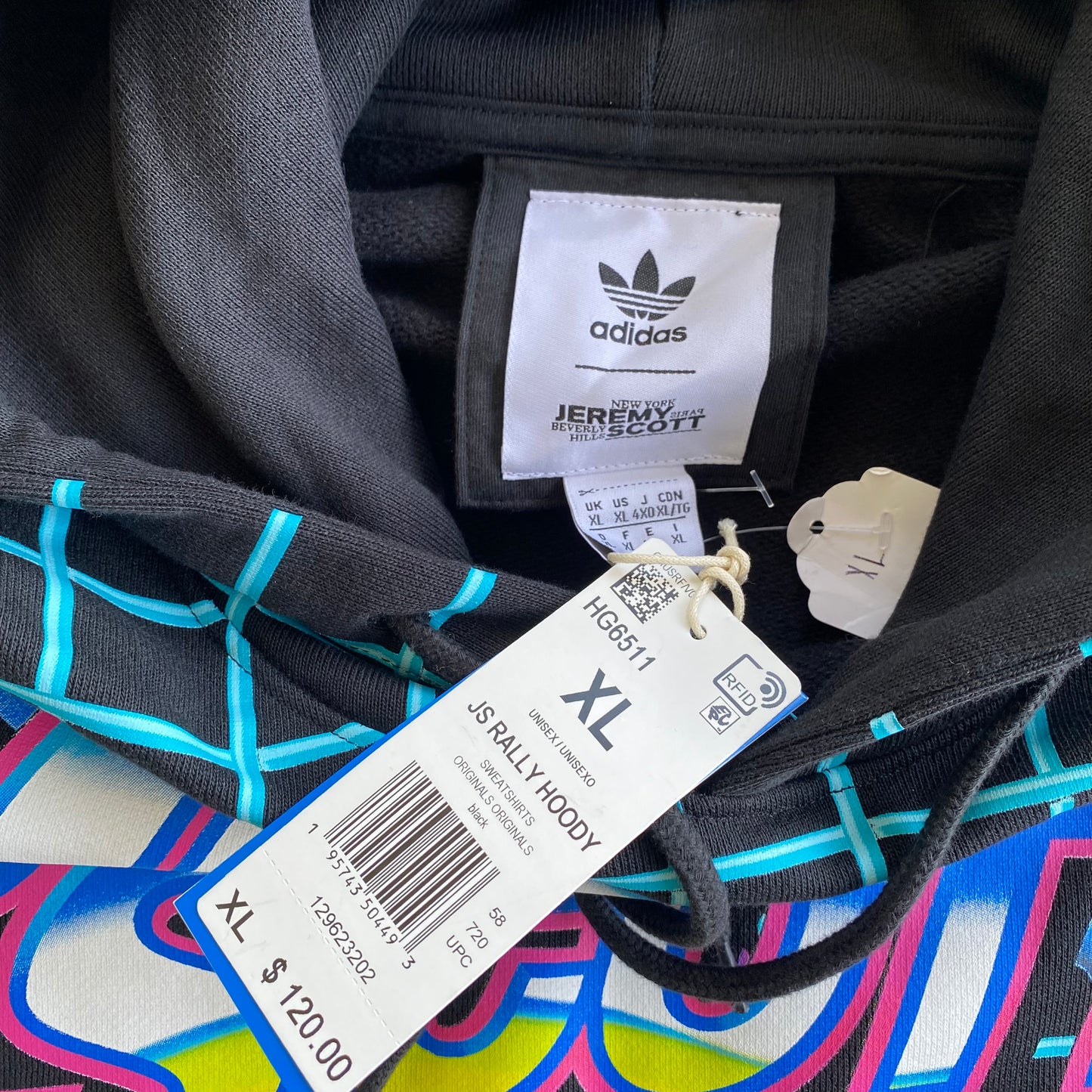 Adidas x Jeremy Scott Rally Hoodie (XS)(XL)