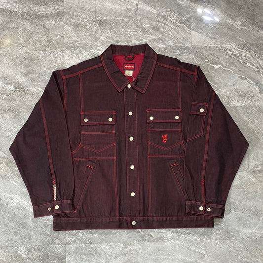 Vintage Y2K Avirex Scarlet Denim Jacket (3XL)