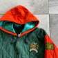 Vintage University Of Miami Hurricanes Quilted Parka Jacket (M)