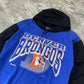 Vintage 1993 Denver Broncos Hooded Long Sleeve Shirt (M)