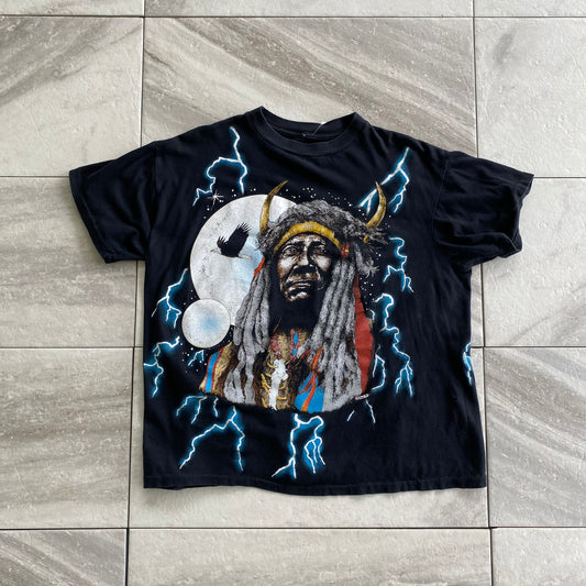 Vintage American Thunder Indian Chief Tee (Fits Like M)