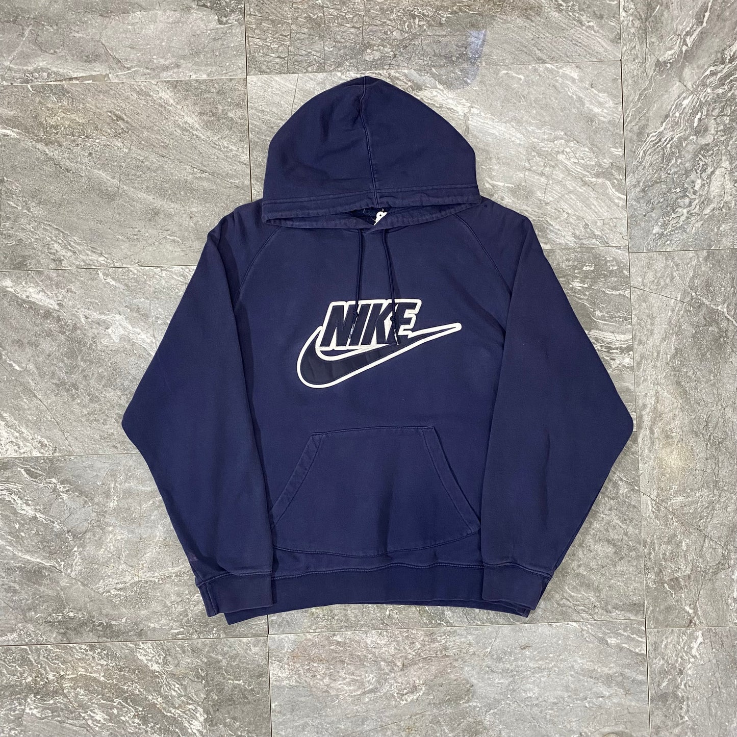 Vintage Nike Navy Logo Hoodie (L)