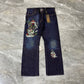 Vintage Ed Hardy New York City Skull Denim Pants (36)(38)