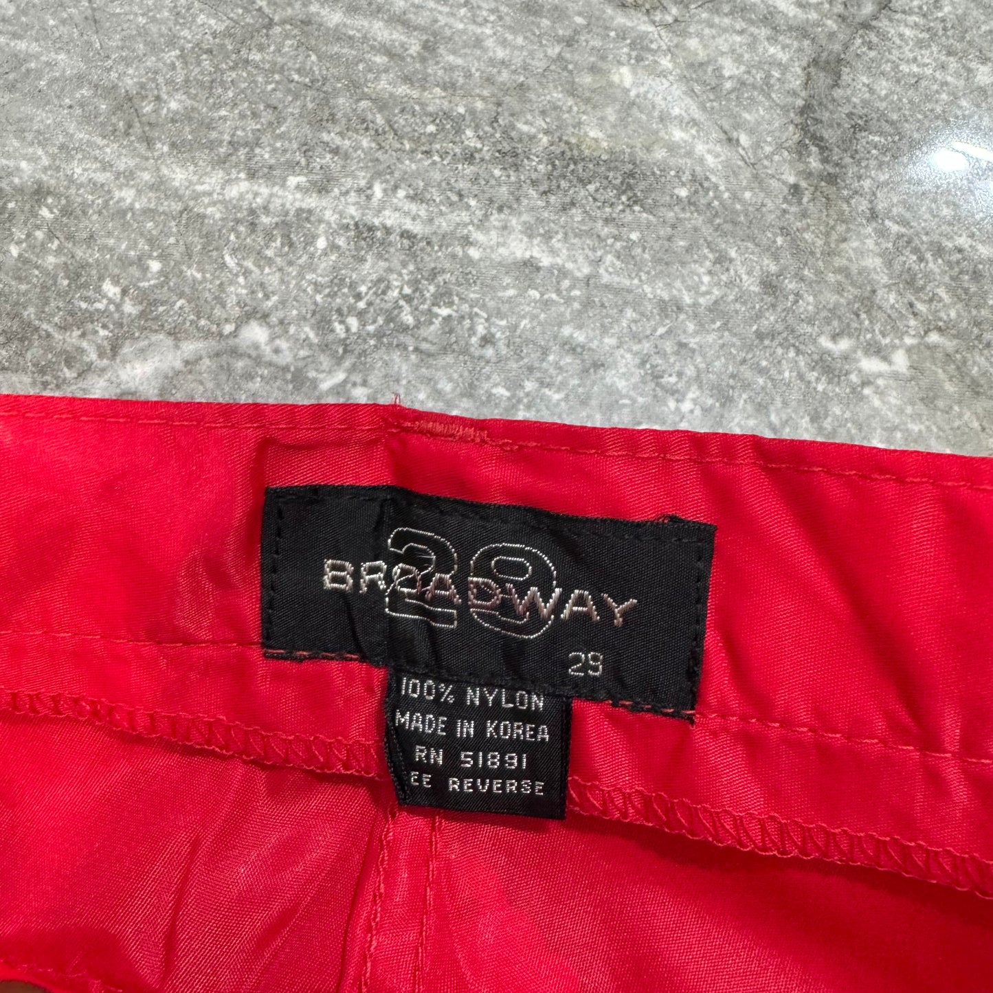 Vintage Broadway 29 Utility Red Track Pants (29)