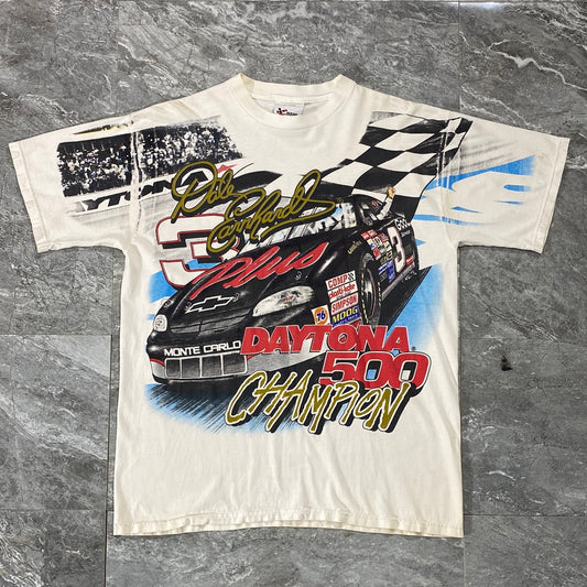 Vintage Nascar AOP Dale Earnhardt Daytona 500 Champion Tee (XL)