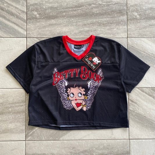 Betty Boop Angel Cropped Jersey (S)(M)(L)(XL)