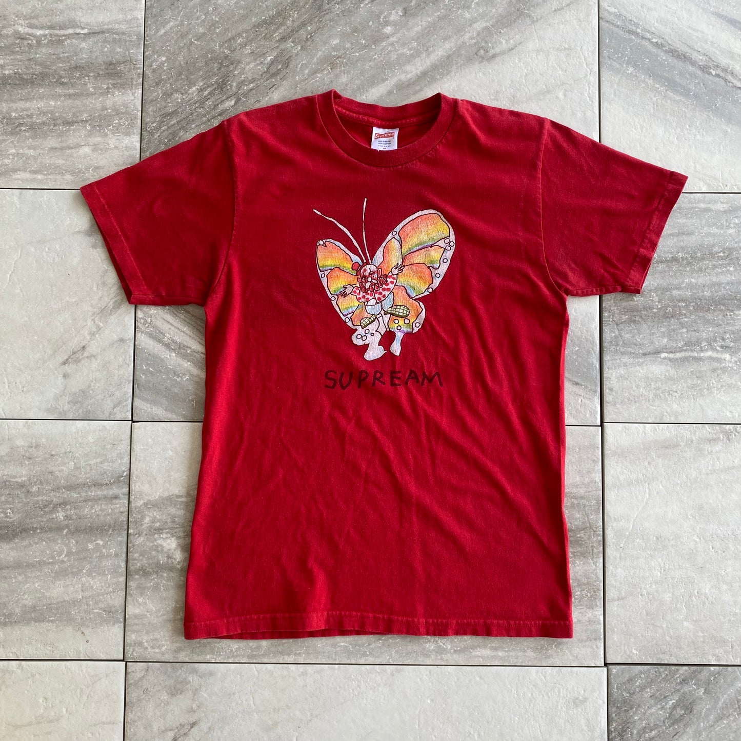 Supreme 2016 Gonz Butterfly Red Tee (M)