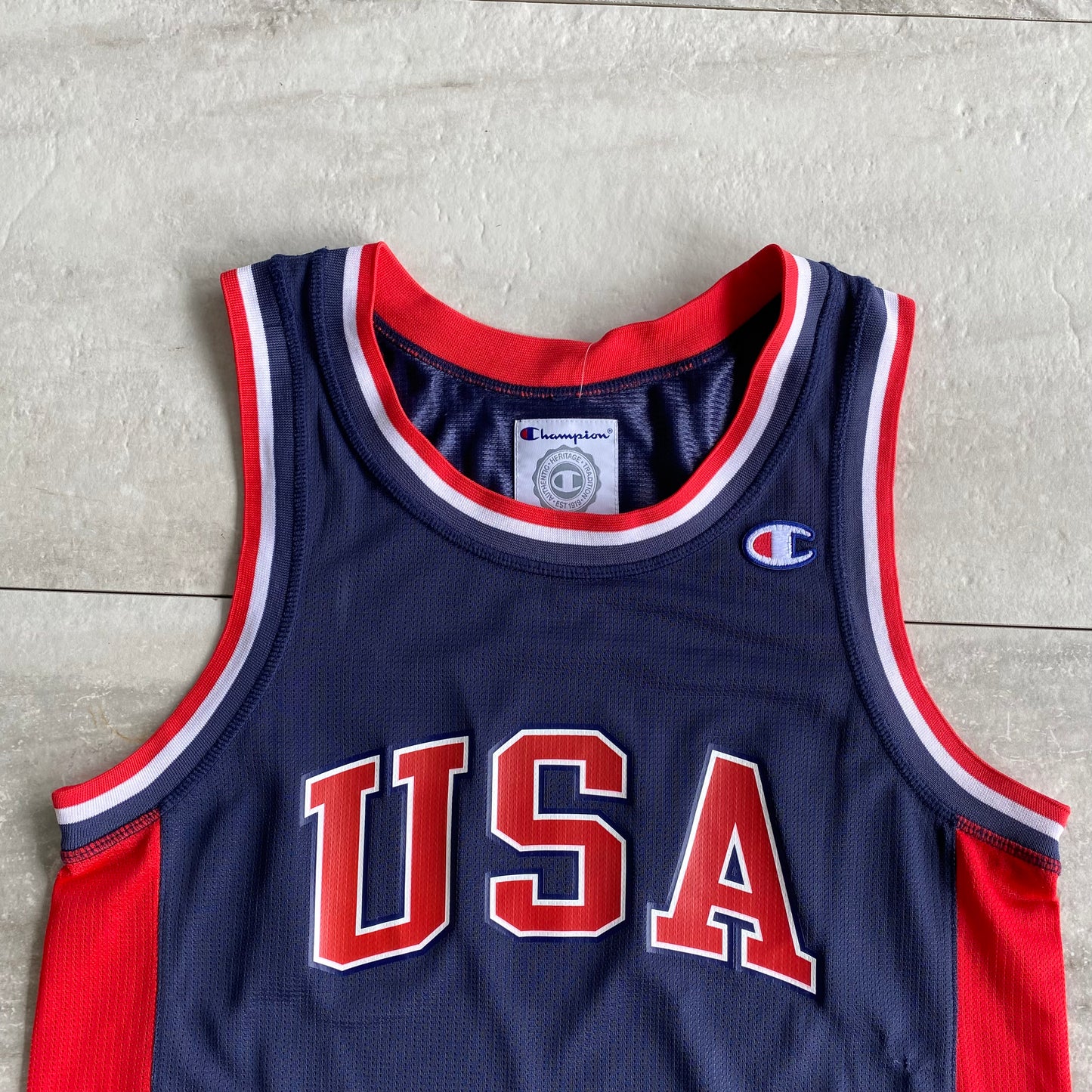 Vintage Champion Usa Olympics Basketball Jersey (S)