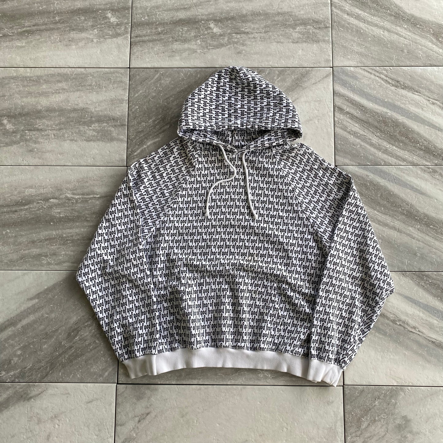 Fear Of God Essentials AOP Collection 2016-2017 Hoodie (Fits Like L)