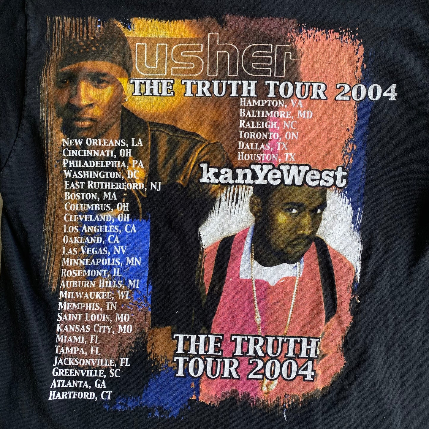 2004 The Truth Tour Usher Kanye West Tee (M)