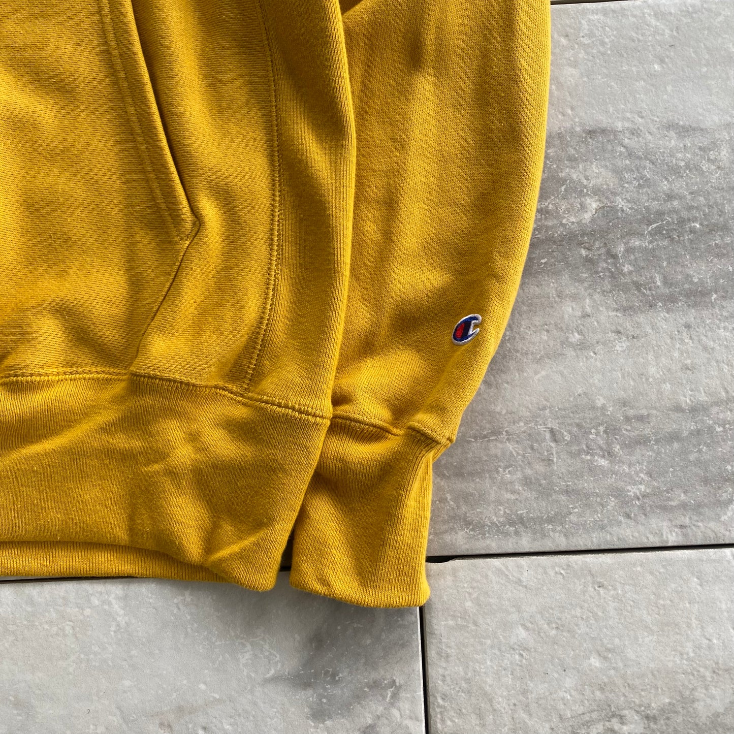 Champion Reverse Weave Mustard Yellow Hoodie (S)(M)(L)