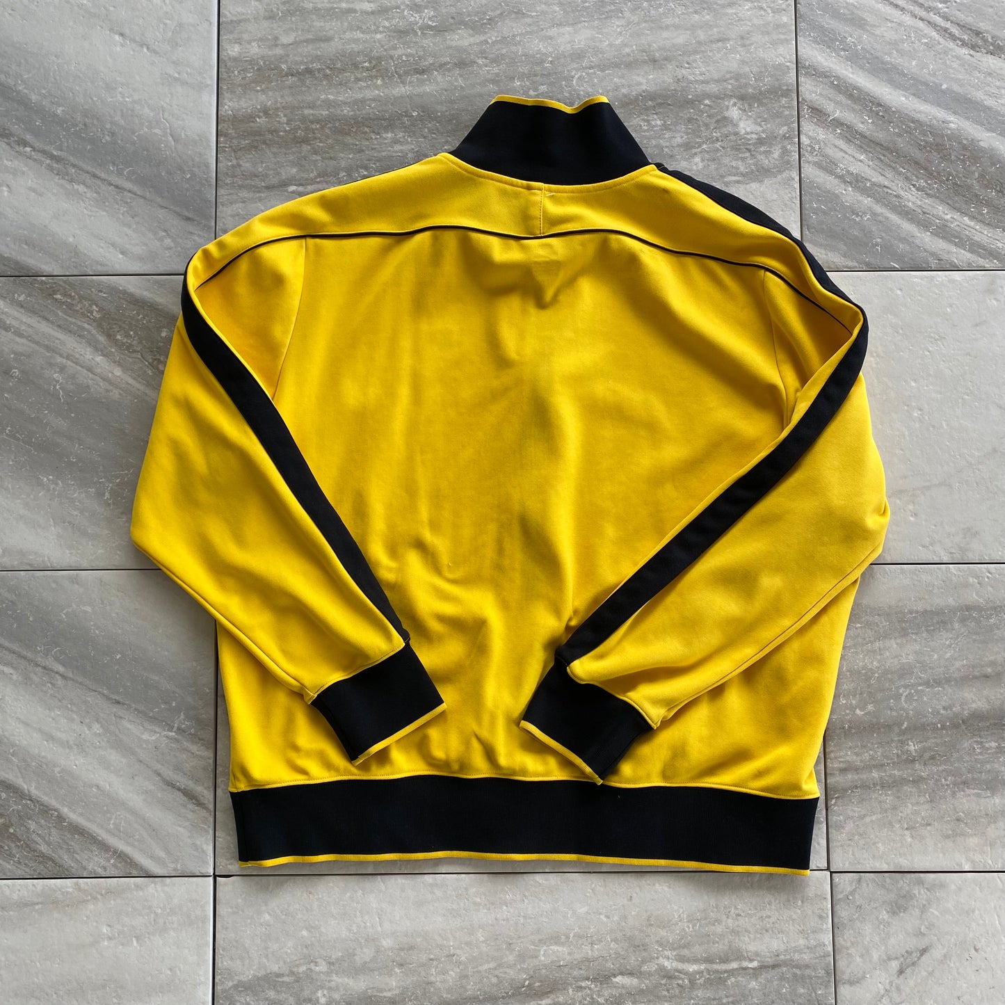 Nike Yellow Black Stripe Track Jacket (2XL)