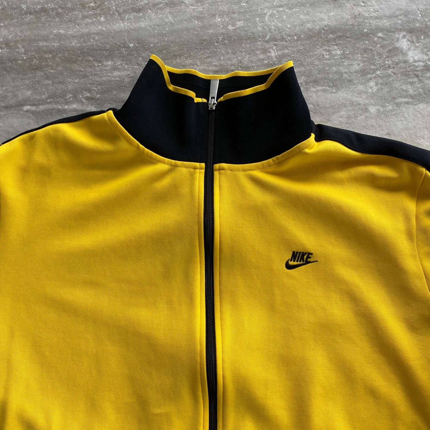 Nike Yellow Black Stripe Track Jacket (2XL)