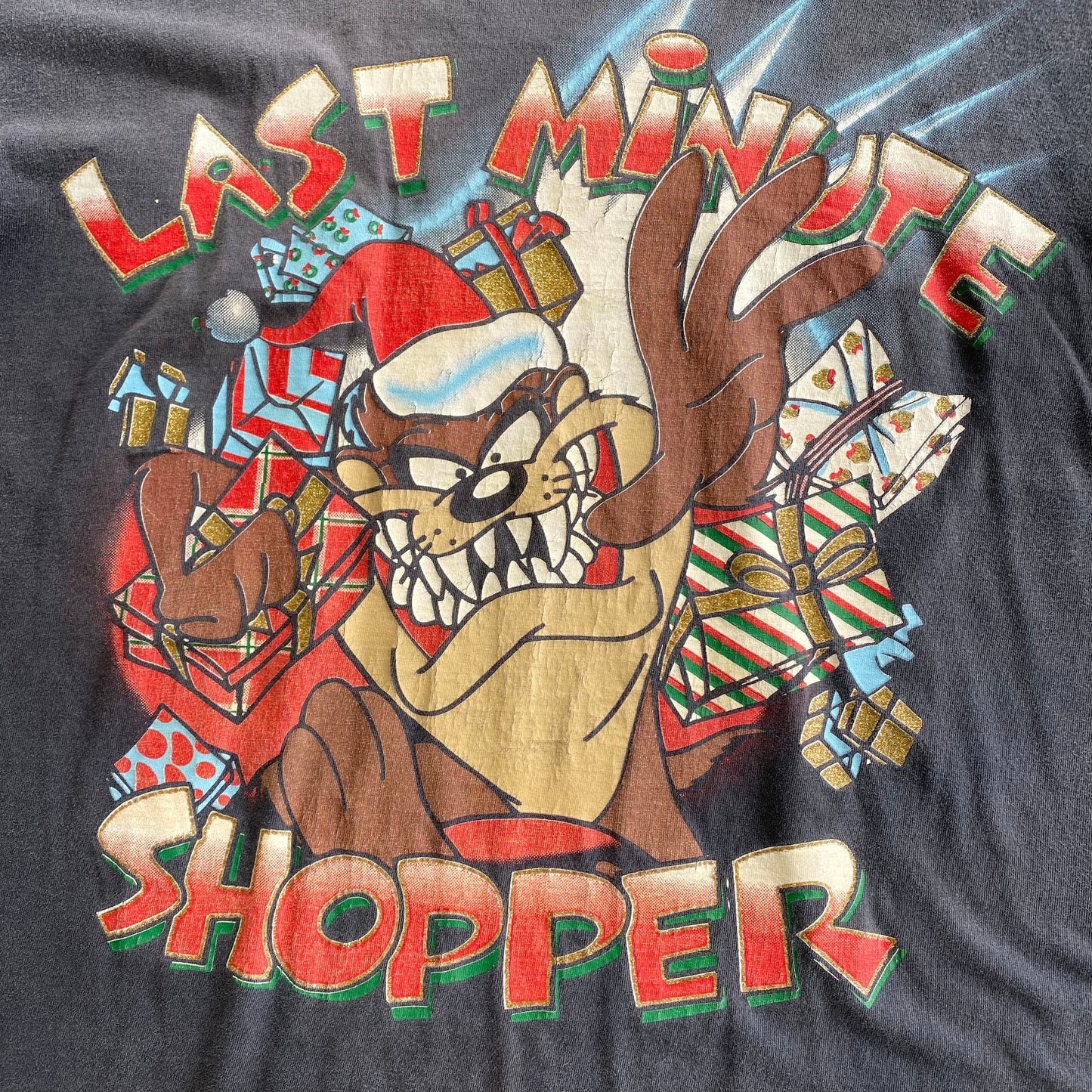 Vintage 1996 Taz Last Minute Shopper Tee (L)