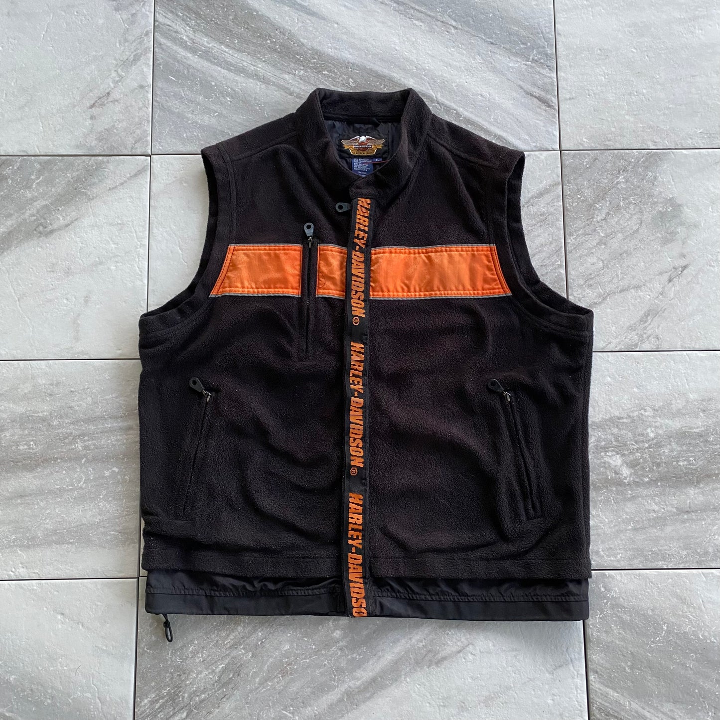 Vintage Harley Davidson Fleece Vest (XL)