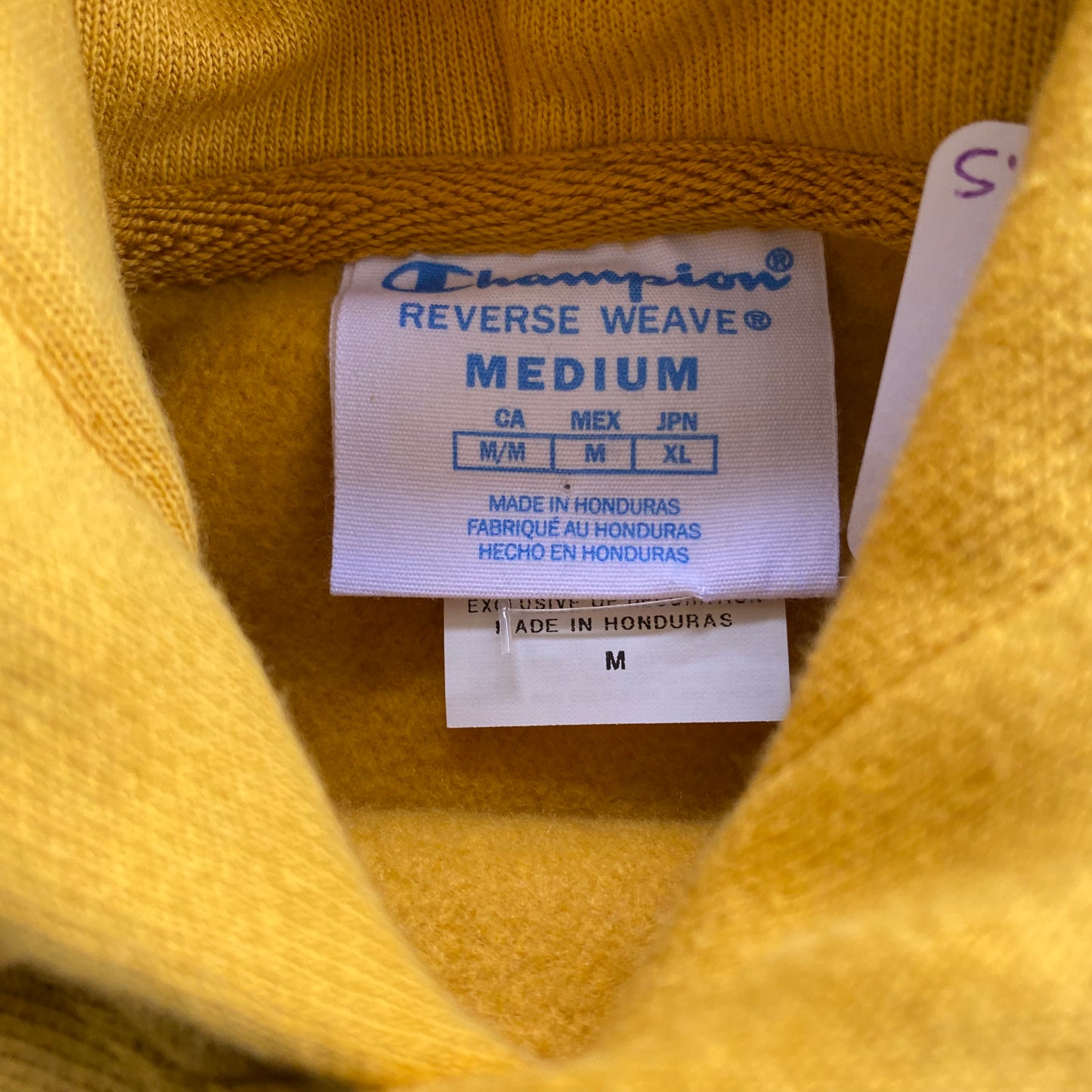 Champion Reverse Weave Mustard Yellow Hoodie (S)(M)(L)